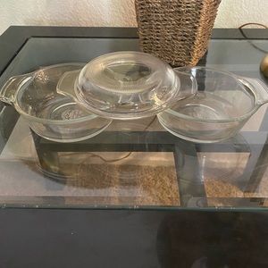 Vintage LoveNware  2 dish and 1 lid